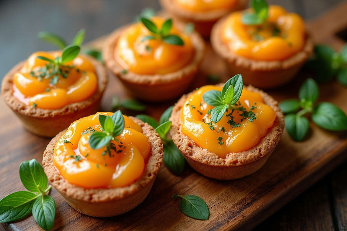 Tartelettes safou garnies d